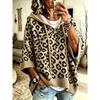 Women S Loose Fit Knitted Pullover Hooded Casual Sweater