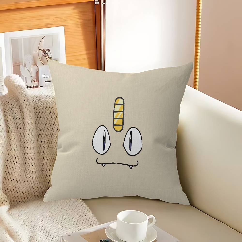 Japan Anime P-Pokemons Cushion Cover Pillowcase Upholstery Sofa Throw Pillow Home Decor Pillowcas