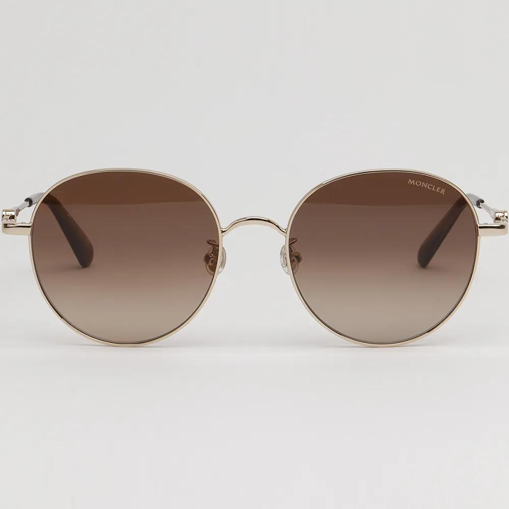 Moncler Sunglasses ML0233K 32F Retro Fashion Round Metal