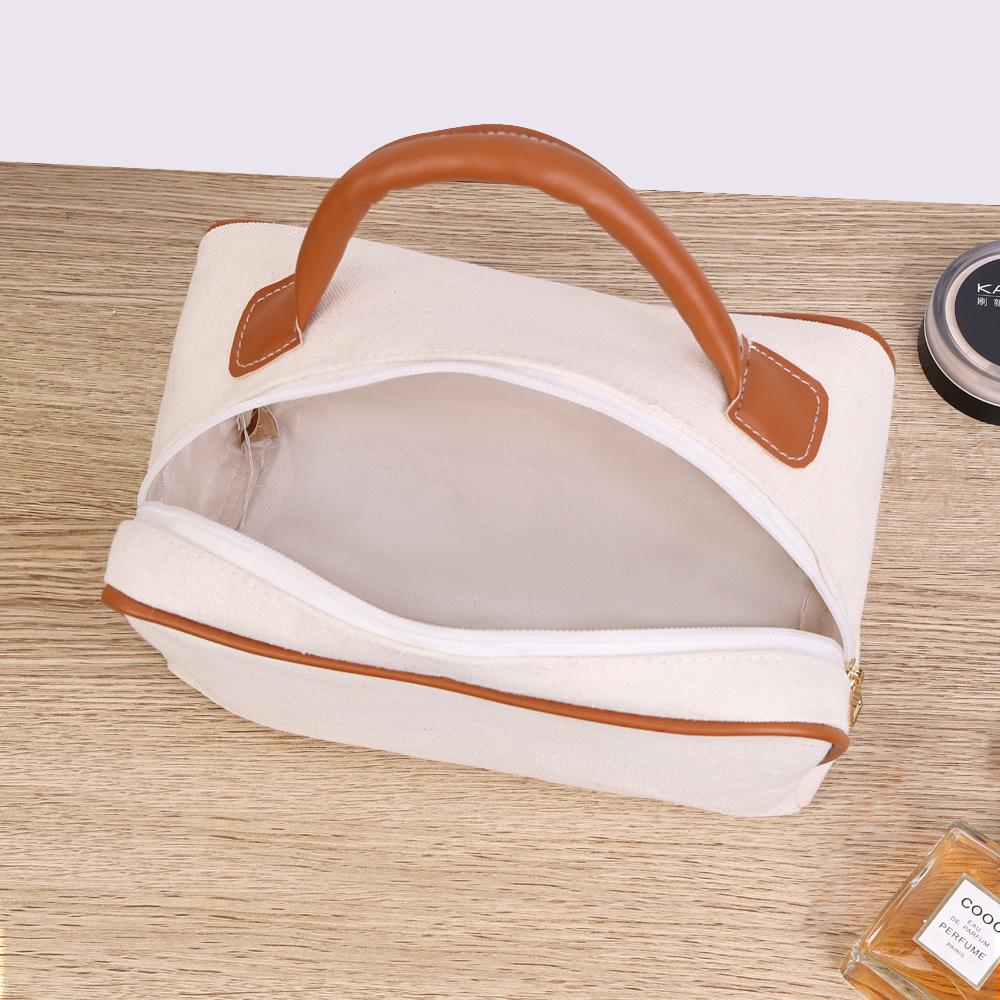 Embroidered Name New Handheld Travel Storage Makeup Bag Fashion Pillow Bag Travel Bag Personalized Birthday Gift Companion Gift