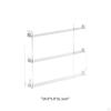 3 Tiers Acrylic Nail Polish Wall Rack Versatile Accessory Simple Assembly Transparent Essential Oils