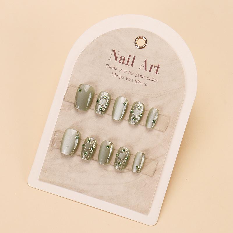 Verlaufende Bernstein-Goldfolie Abnehmbare Nagelsticker - Herbst/Winter-Kollektion