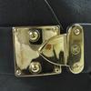 Great LOUIS VUITTON Booties Buckle wedge leather short boots black leather 35 Used