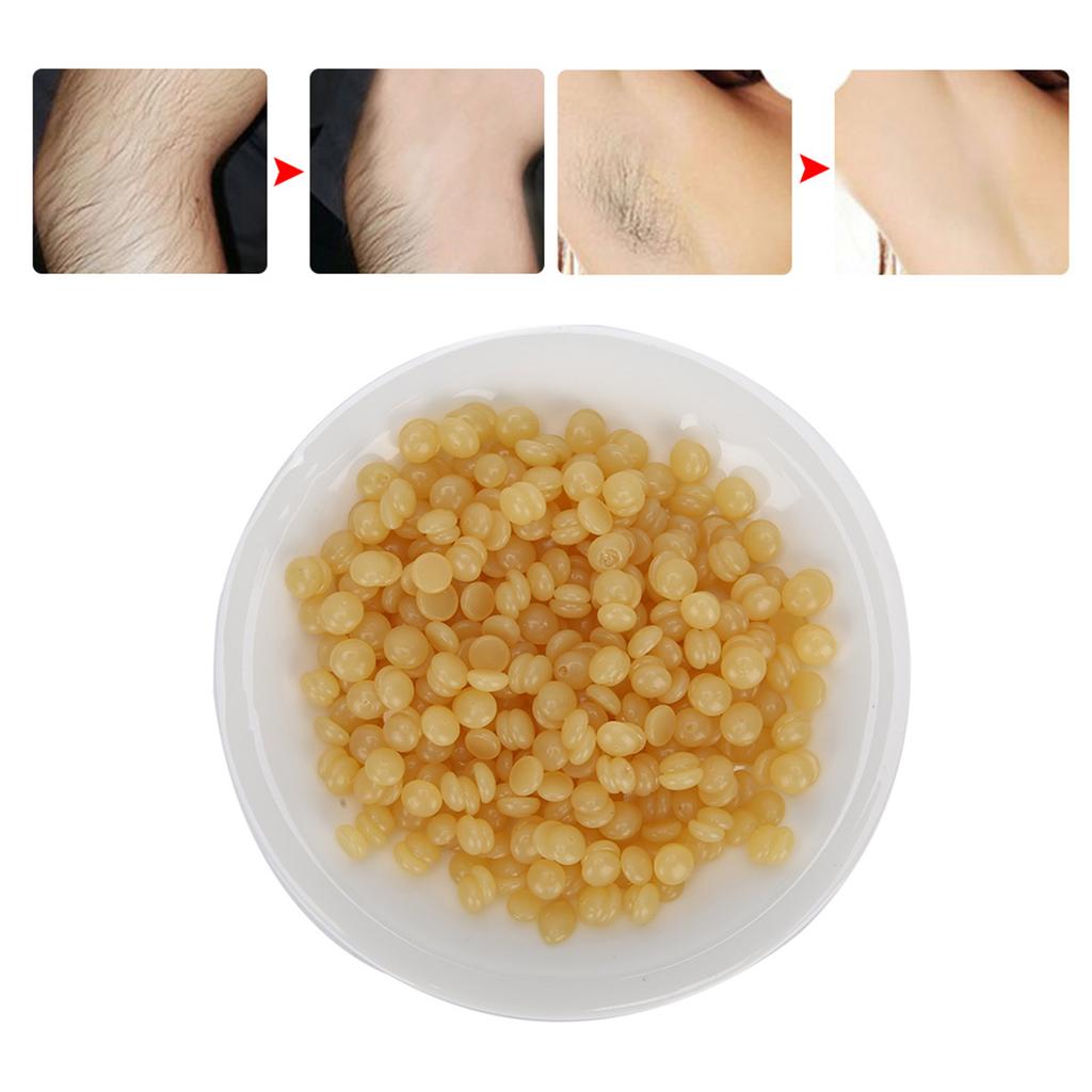 500g Hair Removal Wax Bean Body Hair Removal Wax Bean for Face Leg ArmpitHoney Color