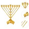 9 Branch Hanukkah Menorah Accessory Multifunctional Durability Candle Stand