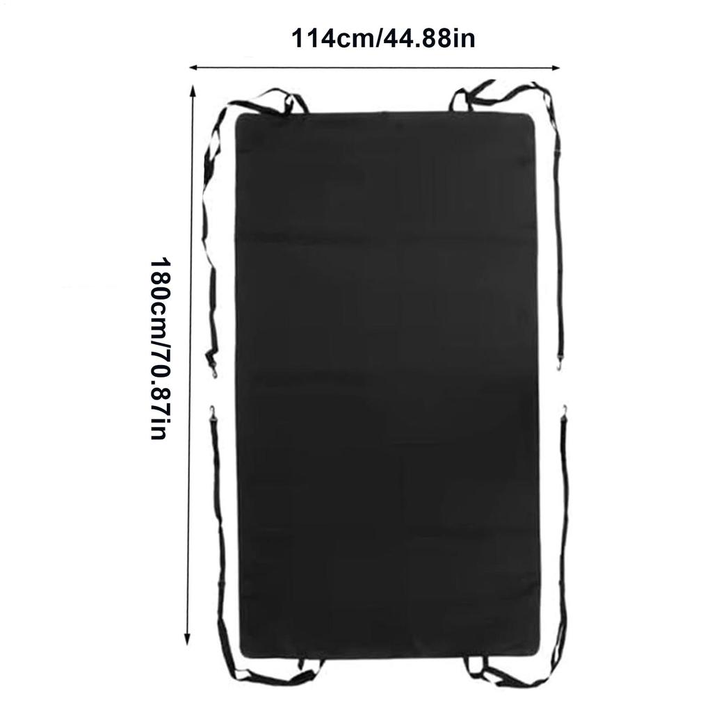 Schwarze Wohnmobil Heckflügeltür Markisenabdeckung 600D Wasserdicht Sonnenschutz Langlebig Für VW FürFord Heckflügeltür Markisenabdeckung Camping Reise