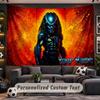 Predator Personalized Tapestry Support Custom Name, Wall Art Home Decoration