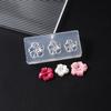 5D Flower Mold Nail Carving Mould Stencils Plumeria Flower Spring Nail Art Decorations Manicure Template Diy Manicure Decor Tool