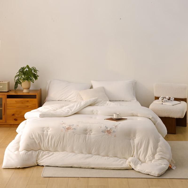 Soft-Touch Embroidered Winter Comforter