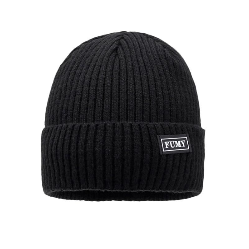 Herren Winter Strickmütze Samt Dick Warm Wollmütze Outdoor Reiten Winddichte Mütze