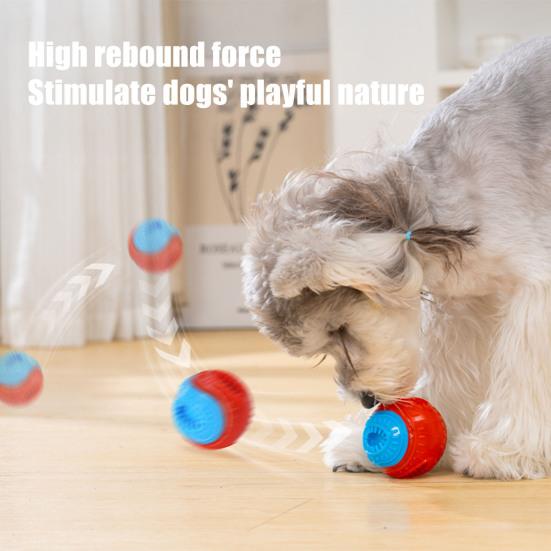 Dog Food Leakage Chew Ball Bite Resistant Pet Treat Dispensing Squeaky Toy Puppy Teething Interactive Boredom Enrichment Toy