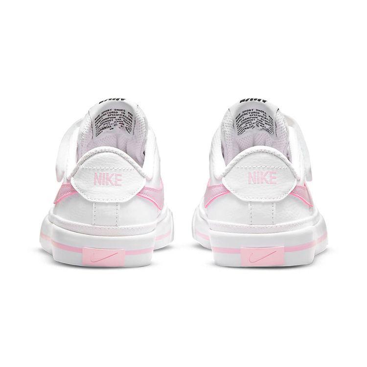 Nike Court Legacy PS White Pink Foam Kids Sneakers DA5381-109