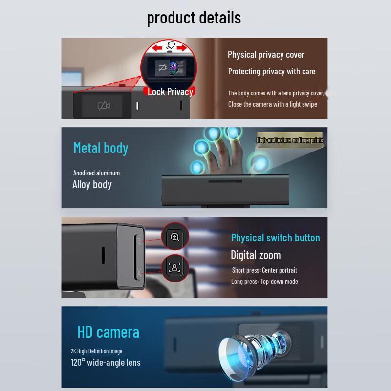 HIKVISION DS-UVC-U64 Pro 2K HD Webcam