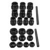 Black (9-19mm)  Broken Bolt Removal Kit 10pcs Damaged Nut Bolt Remover Stud Extractor Set Metric New