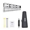 32 Note Glockenspiel Xylophone Bell Kit with Mallets, Drum Sticks and Bag