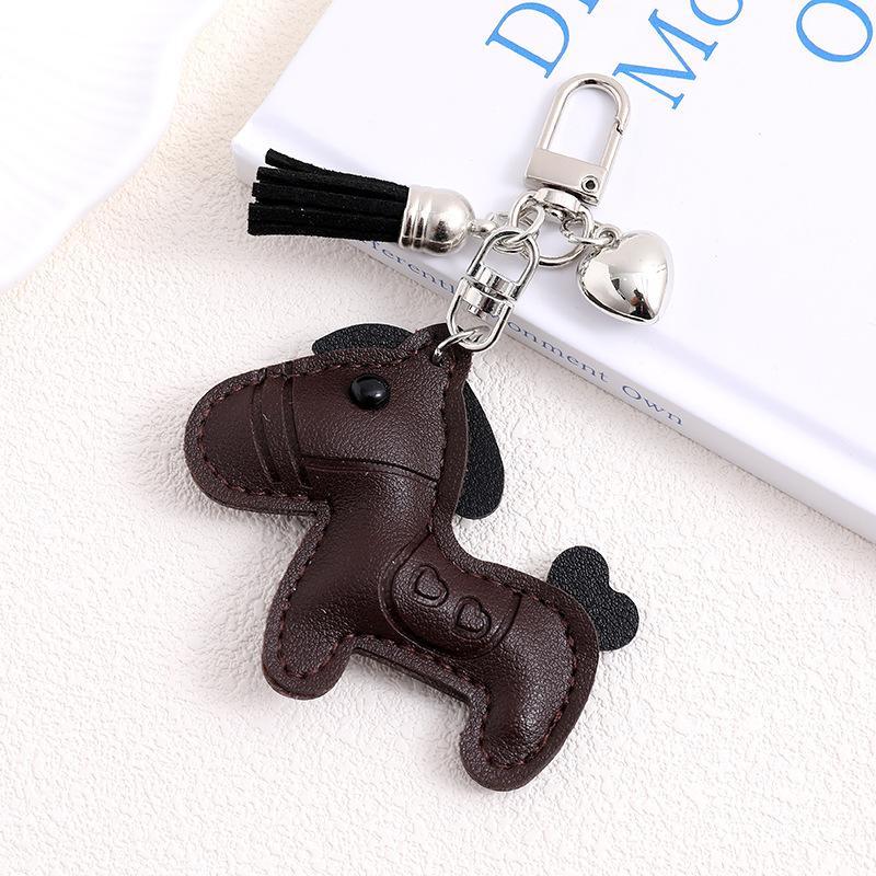Yogodlns Faux Leather Horse Mini Backpack Hanging Handbag Pendant Bag Pendant Bags Accessories