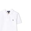 Polo Ralph Lauren Logo Embroidered Breathable Solid Color Short Sleeve T-Shirt Kids Tops White 322603252-004