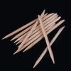 100 × Orange Sticks for Nails,Wooden Cuticle Pusher Remover for Manicure Pedicure for Home or Salon Won'for T Break Easi