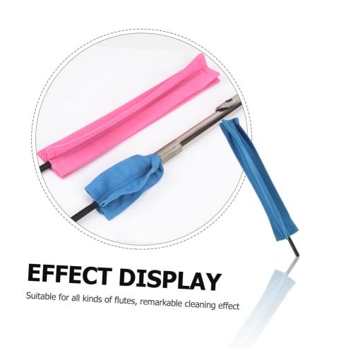 TEMPNAP Flute Cleaning Cloth with Rod, Instrument Maintenance Cleaning Cloth, Durable Material Protects Delicate Surfaces, Compatible with a Variety o