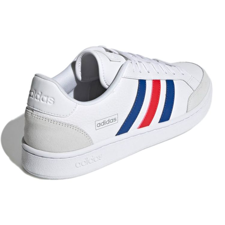 Adidas Grand Court SE White Royal Blue Red Unisex Sneakers Cloud-White Vivid-Red H02029