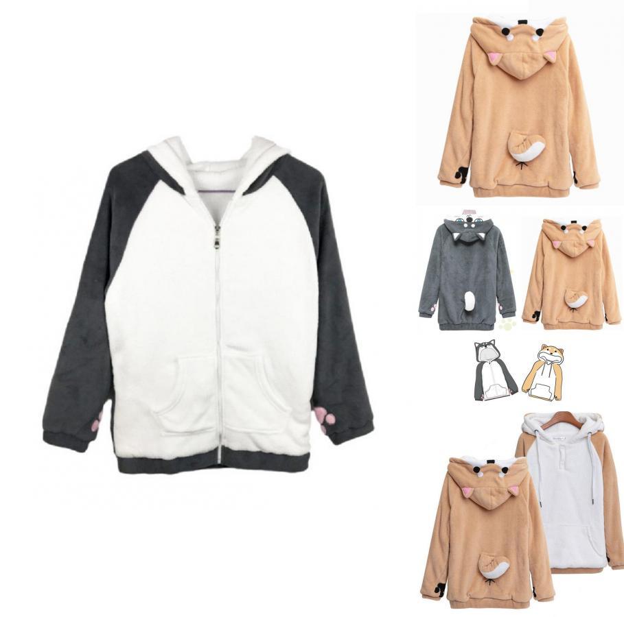Accogliente Felpa Invernale Neko Atsume Shiba Inu Husky Con Orecchie Carine Per Uomo E Donna