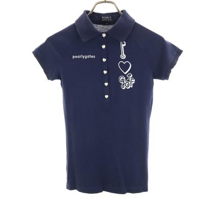 Made In Japan Golf Short Sleeve Polo Shirt Navy Women Used