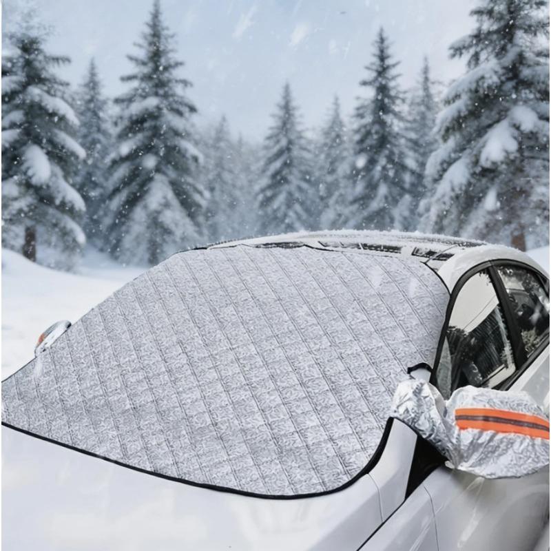 All-Weather Windshield Snow Cover - Heavy Duty Protection Against Snow, Ice, Frost & Sun, Instant Frost Removal