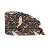 High quality nurse hat Cartoon cute animal print hospital work hats Pet grooming institution care cap Dust and windproof caps