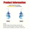 Snowman Double-Sided Acrylic Earrings - Lightweight, Durable Christmas Gift