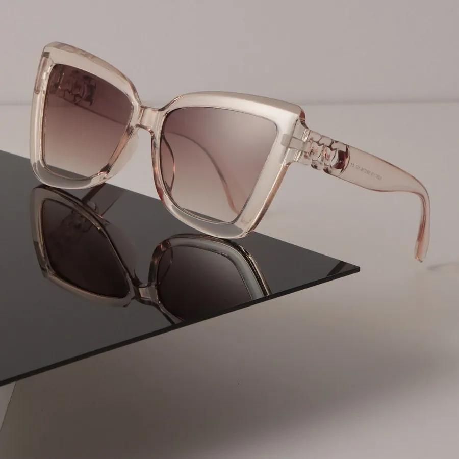Luxus Cat-Eye Sonnenbrille Damen Herren Cool Marke Designer Spiegel Sonnenbrille Weiblich Männlich Bonbonfarben