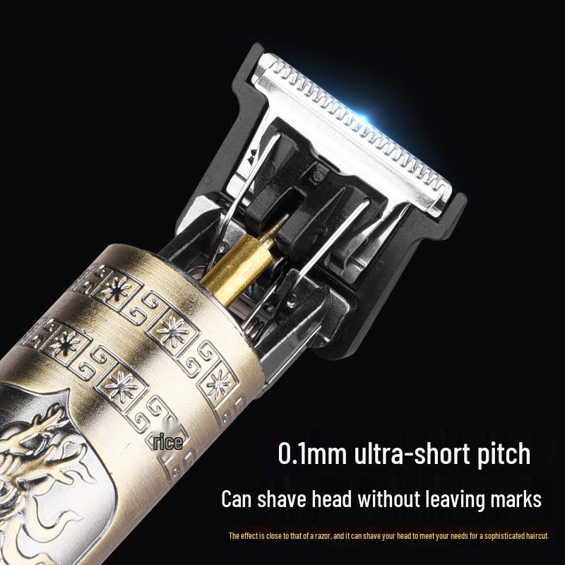 Profesyonel Elektrikli Saç Kesme Makinesi ve Gravür Jileti - Berber Makası Dahil