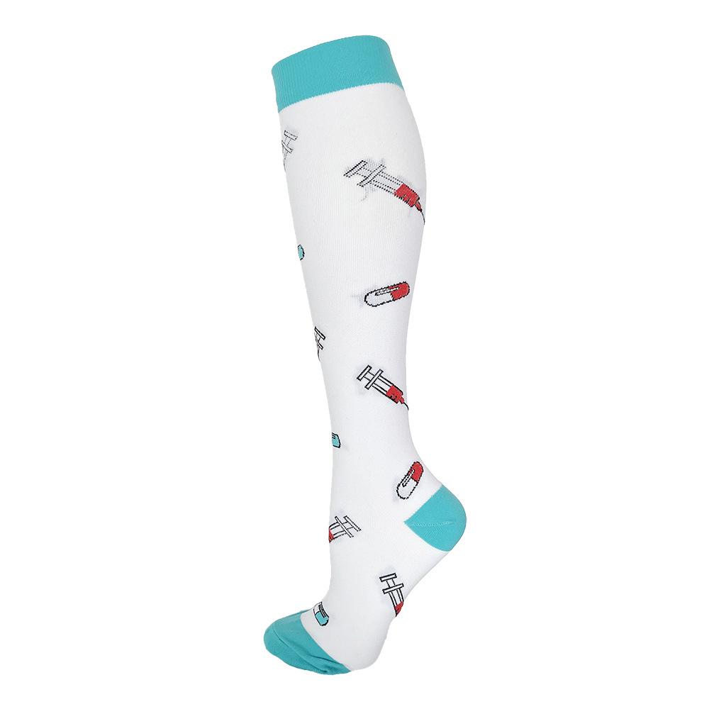 Elastische Kompressionssocken in mittlerer Länge für Outdoor-Radsport und Sport