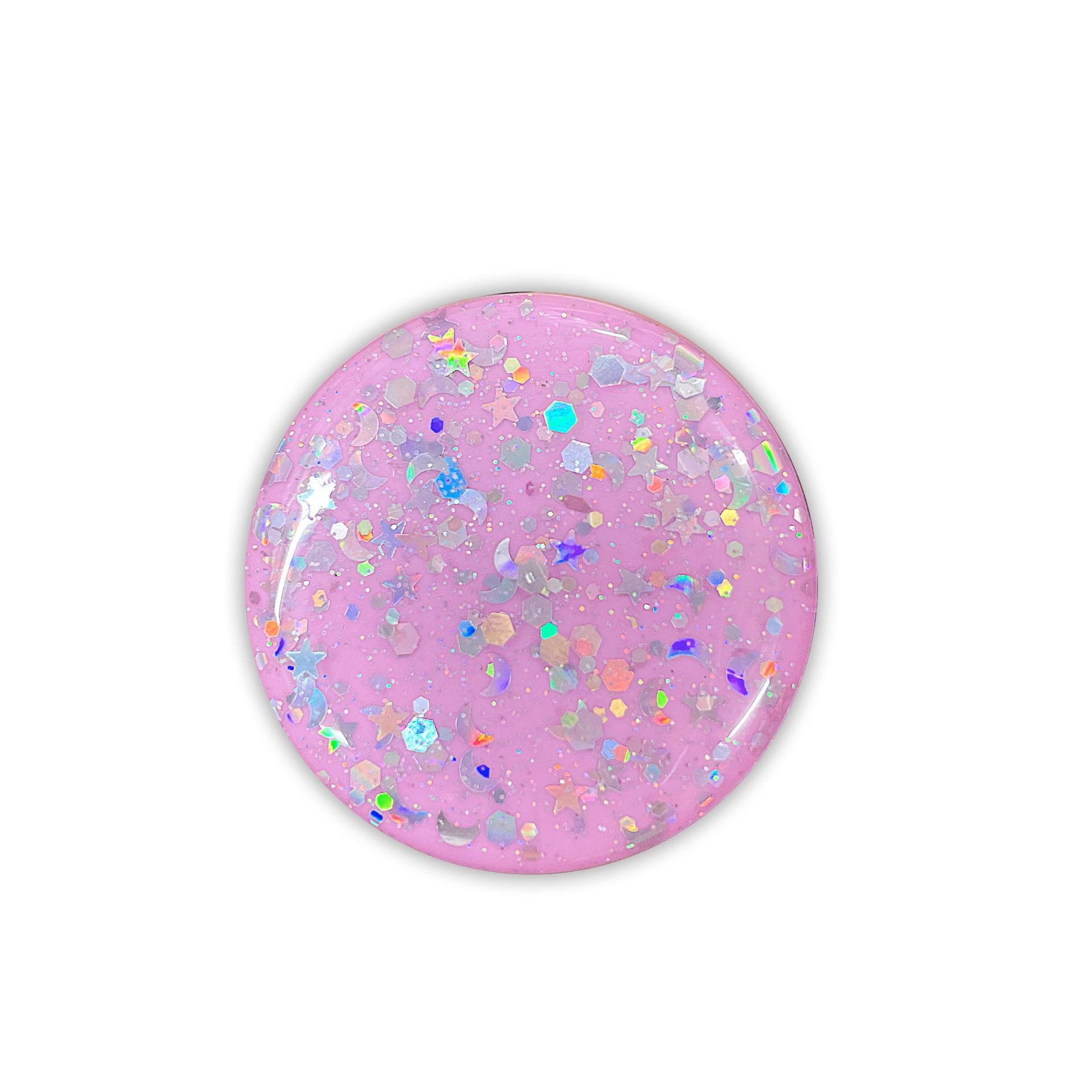 

Выдвижная настольная подставка Starry Sky для телефонов и планшетов - Включает наклейки Flashback розовый