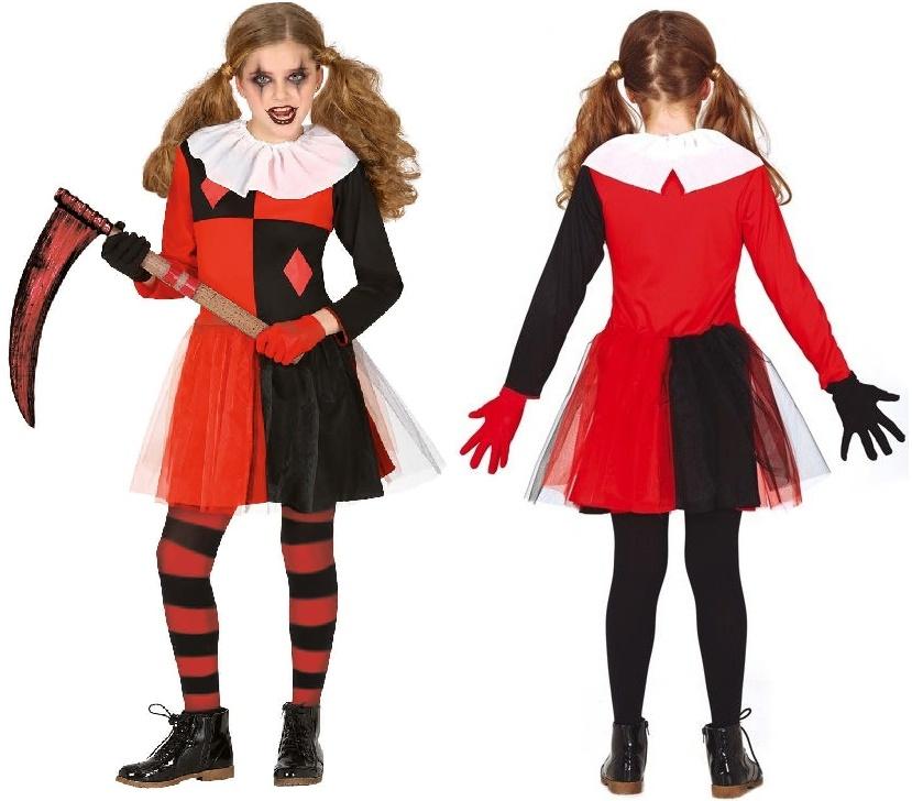 Harlequin Halloween Costume 7-9 Years
