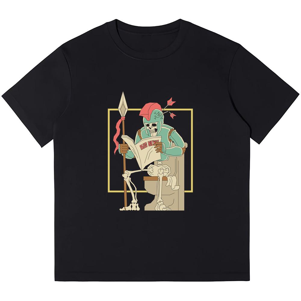 

Мужские футболки из плотного хлопка 230GSM, римский воин, сидящий туалет, футболка с принтом в стиле ретро, ​​панк, Harajuku, повседневная уличная одежда, футболки