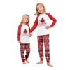 Print Cute Family Set Pajamas, Home Clothes, Family Set Long Sleeve Top Pants Set