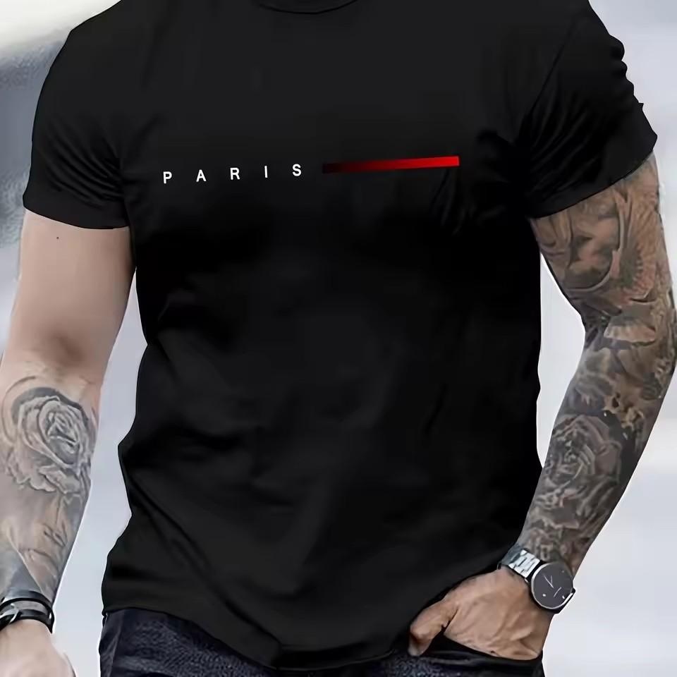 

Men s Loose Creative Letter T-Shirt 3D Printing S белый