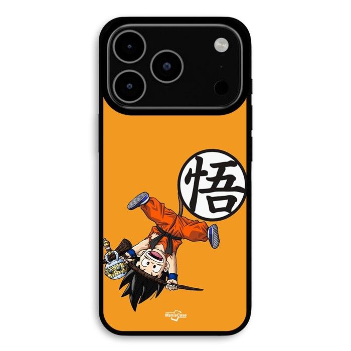 Hülle Für iPhone 18 Pro Dragon Ball Sangoku kleines Logo Maniacase schwarz
