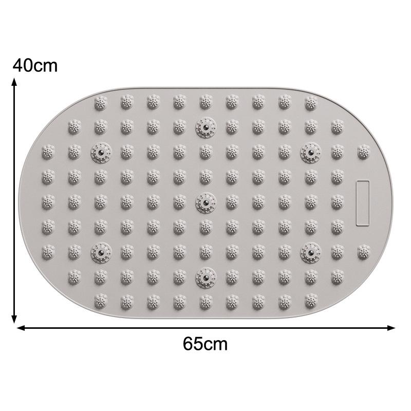 65 * 40Cm Extended Soft Silicone Fingerprinting Board Foot Massage Pad In Situ Indoor Running In Situ Foot Foot Stepping Toe Pad