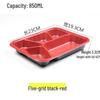 Disposable 5-Compartment Food Containers