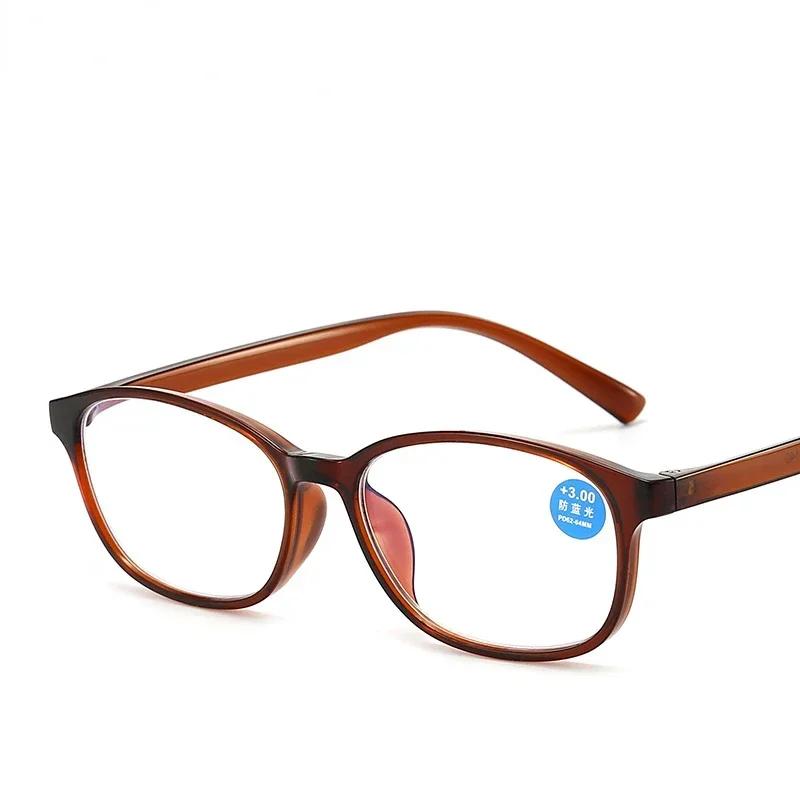 

1.0 До 4.0 Легкие Очки для чтения для пожилых людей Ретро Очки для чтения в полной оправе Модные Очки от синего света для пресбиопии 4.0