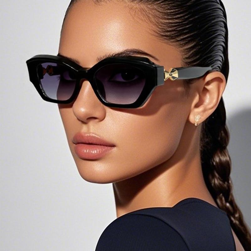 1/4set Vintage Cat Eye Sunglasses Women New Fashion Gradient Women Black Shades Trendy Chic Luxury Brand Designer Sun Glasses