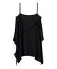 A Few Comments Cutoff Layered Mini Dress Black