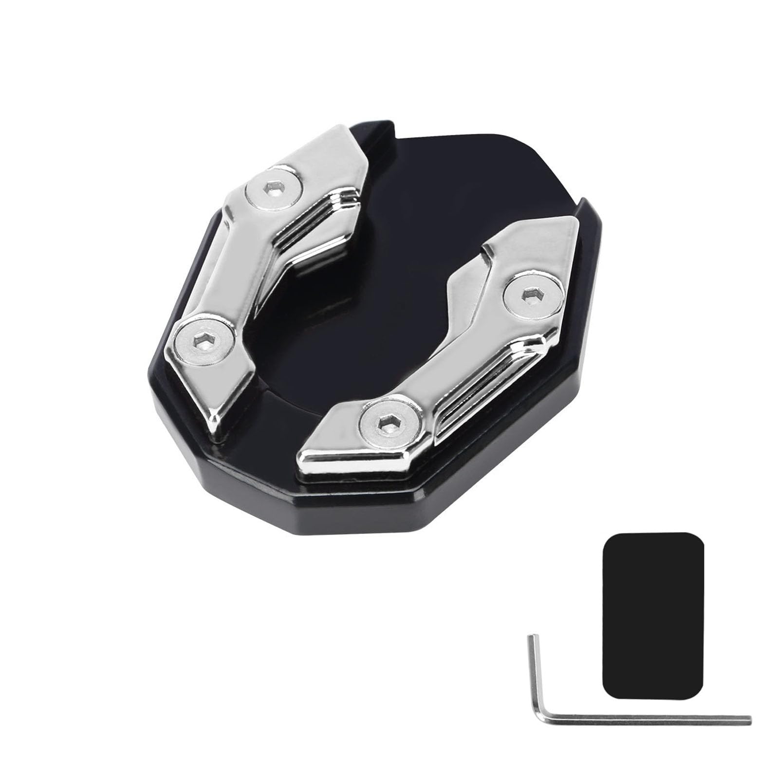 Bike Stand, Side Stand, Made of Plate Alloy, General Purpose, серебряный