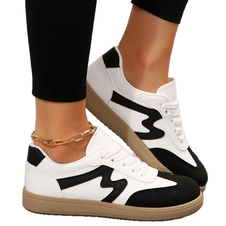 Forrest Gump Training Shoes Foreign Trade Casual Little White Shoes 2024 New Flat-bottomed Sports Running Shoes Breathable Single Shoes