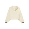 Adidas Originals Adicolor 70s Retro Series Cropped Hoodie With Brand Logo Print Women Tops Miracle-White IK7865