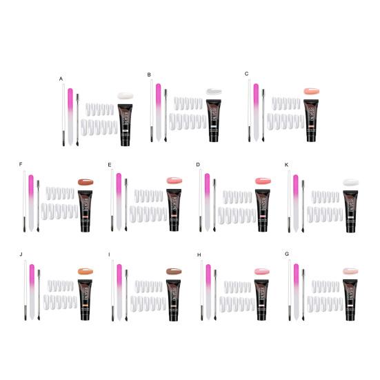 1 Set Nail Patch Gel Fast-Drying Strong Stickiness Reusable Good Semi-Permanent DIY Art Fast Builder Polish Salon