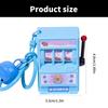 Cute Capybara Fruit Machine Key Holder Charming Capybara Fruit Spin Keychain Delightful Game Charm For Kids And Adults