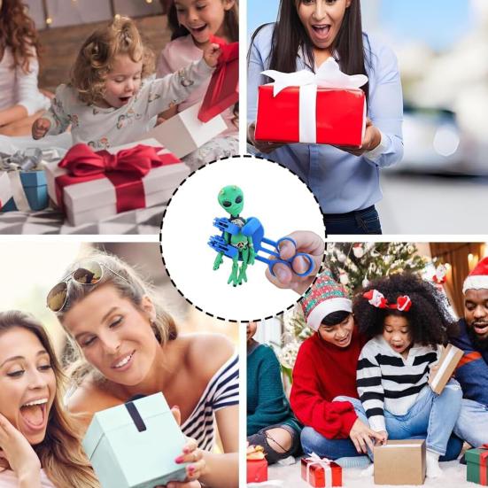 Mechanical Fidget Hand Robotic Hand with Articulated Fingers Portable Fidget Toy Hand with Strong Grip for Stress Relief Office Fun