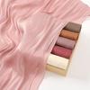 Fashion Shimmer Chiffon Hijab Shawl Crinkle Muslim Headscarf Wrap Solid Color Headband Female Casual Islamic Turban